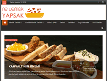 Tablet Screenshot of neyemekyapsak.com